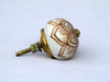 Brown and White Cabinet Knob