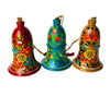 Hand Painted Paper Mache Bell Holiday Ornaments