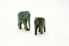 Teal and Gold Decorative Elephants