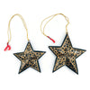 Star Paper Mache Holiday Ornaments