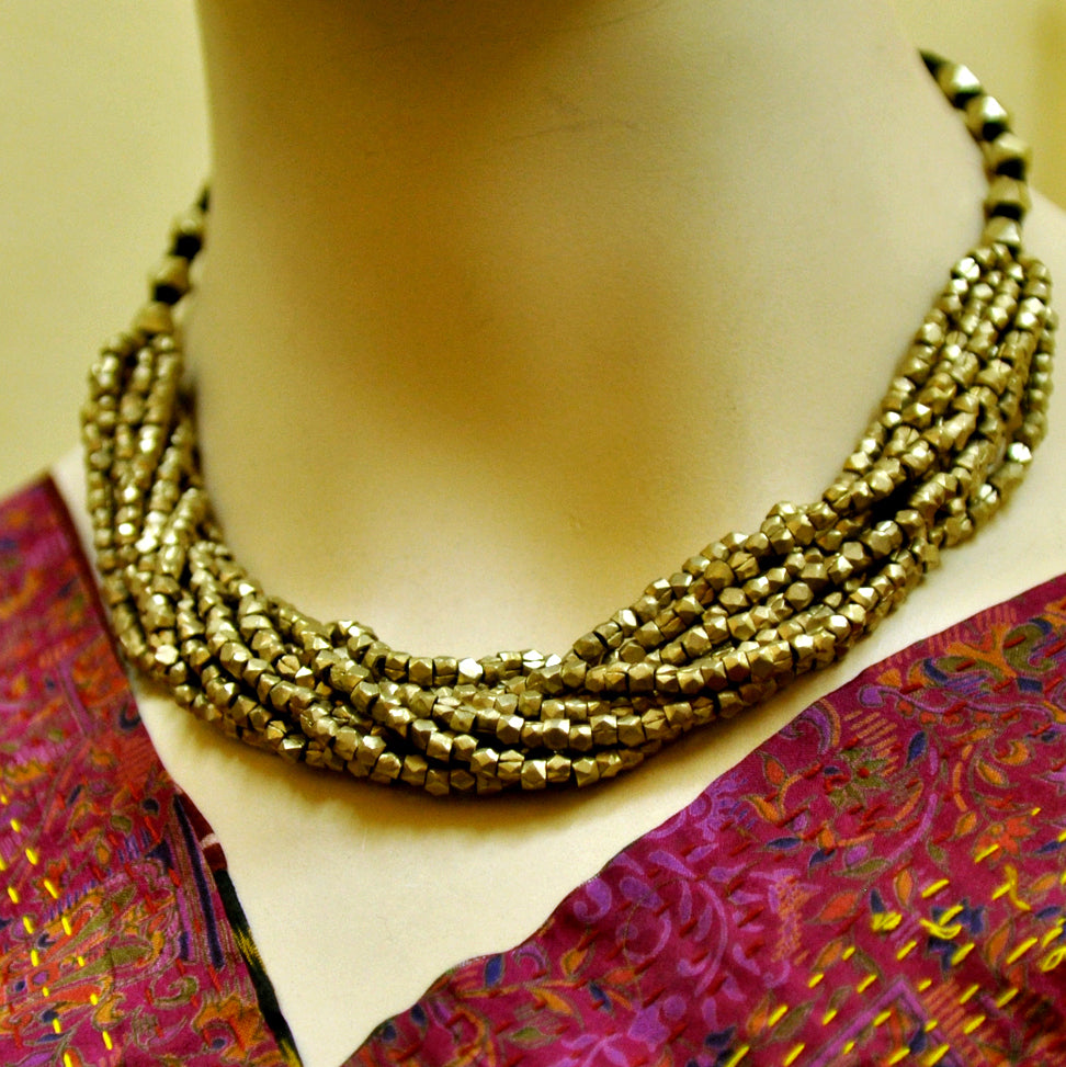 Dhokra Multi-String Necklace