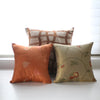 Gold Embroidered Silk Pillow Cover