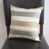 Gold striped silk pillow cover