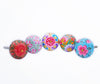 Hand Painted Floral Wooden Cabinet Knobs