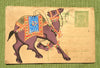 Vintage Postcard Painting-Dark Brown Camel