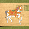 Vintage Postcard Painting-White Horse