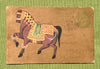 Vintage Postcard Painting-Brown Horse