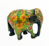 Hand Crafted Paper Mache and Wood Decorative Indian Elephant