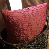 Pink Pintuck Pillow Cover