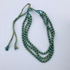 Silk Fabric Bead Statement Necklace
