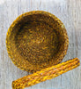 Hand Crafted Round Decorative Sabai Grass Basket