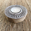 Carved Wooden Tea Light Candle Holders