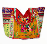 Boho Patchwork Banjara Tote Bag-Orange