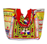 Boho Patchwork Banjara Tote Bag-Yellow