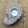 Carved Wooden Tea Light Candle Holders
